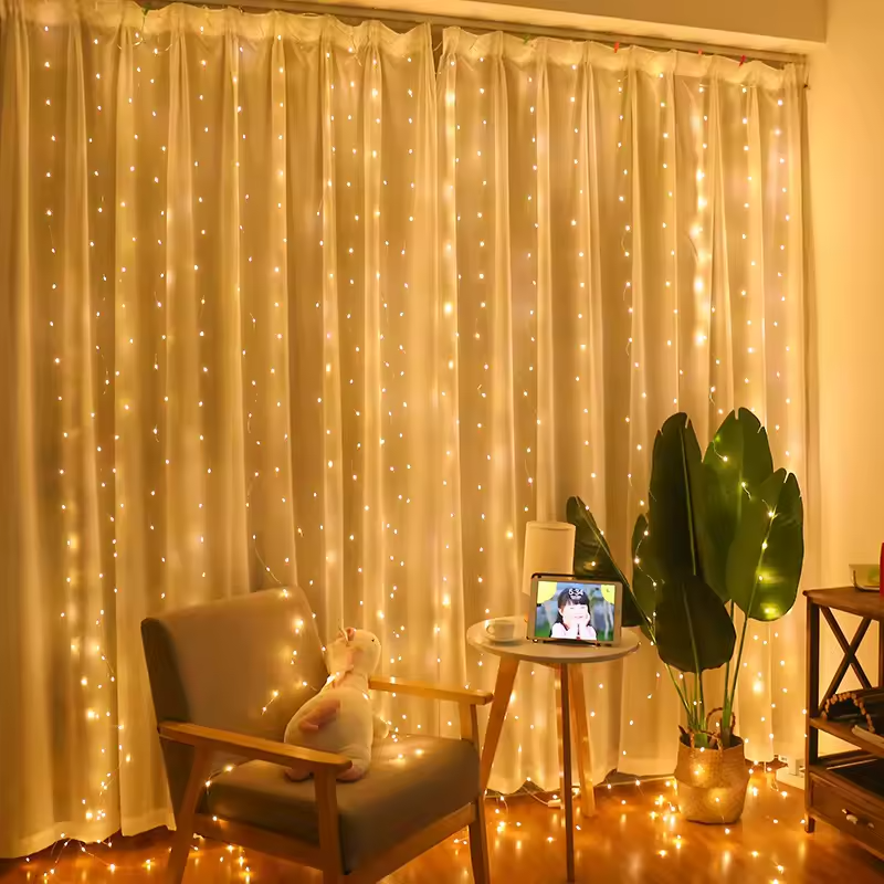 100LED IP65 5m Curtain Light Garland