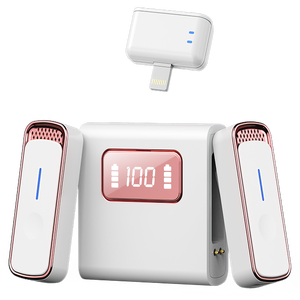 Micrófono Lavalier Inalámbrico Digital Magnético SX88, Estéreo, Portátil, para Transmisión en Vivo, Exterior, Mini, con Cancelación de Ruido, Micrófono de Solapa - Product Image 1