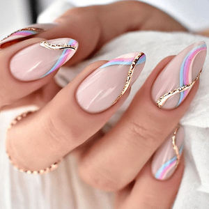 Ongles en acrylique à presser Glamnetic, faux ongles à <span class=keywords><strong>coller</strong></span>, capsules, jolis ongles de doigts, ongles fantaisie, stiletto, french manucure, conseils d'art des ongles - Product Image 2