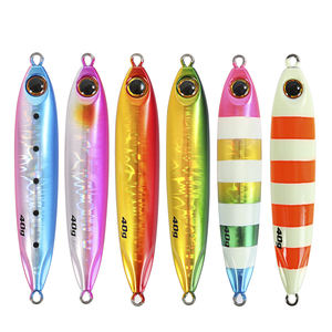 เหยื่อจิ๊กกิ้งโปร สำหรับตีชายฝั่ง แบบสโลว์ แบลต แคสติ้ง รูปทรงเพรียวบาง เหยื่อเรืองแสง น้ำหนัก 40 กรัม 60 กรัม ทำจากตะกั่ว สำหรับตกปลาทะเล เหยื่อโลหะ สำหรับตกปลาแอมเบอร์แจ็ค - Product Image 1