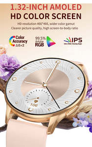 Nouvelle Arrivée 2025 Montre AMOLED 1,32 Pouces pour Femmes CO-FIT Fréquence Cardiaque Oxygène Sanguin Prise en Charge NFC CY29 Montre de Luxe pour Dames - Product Image 3