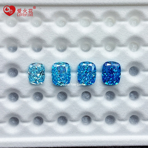 4K excelente corte alargado-Forma de cojín piedra preciosa suelta precio al por mayor L/<span class=keywords><strong>M</strong></span>/D Color azul corte de hielo triturado CZ piedra Zirconia cúbica - Product Image 1