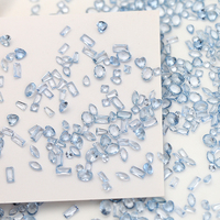 Nouvel arrivage de breloques en cristal de zircon brillant diamant pour ongles en verre bleu transparent pour ongles Nail Art Rhinestone