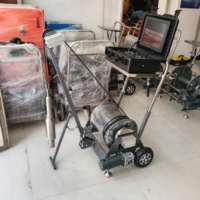 Caméra d'inspection de forage à double objectif 73 mm, sonde rotative HD à 360 degrés, étanche IP68, caméra de fond de trou