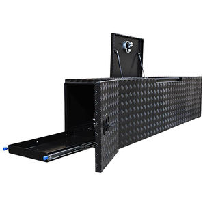 Boîte à outils Jerry Can Black Perfection Aluminium Camper Trailer Tongue Storage Caravan Drawbar - Product Image 5