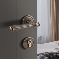 Poignée en laiton fabricant la plus vendue conception couleurs antiques poignée de levier de porte