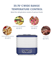 Elektrische Fruit Voedsel Dehydrator Thuis Gebruik Mini Elektrische Fruit Droger Voedsel Dehydrator