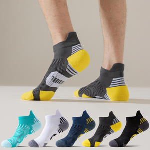 <span class=keywords><strong>Calcetines</strong></span> Deportivos Profesionales para Hombre, de Punto, con Rayas, de Poliéster, Gruesos, de Secado Rápido, Antideslizantes, con Diseño Reforzado en el Talón - Product Image 3