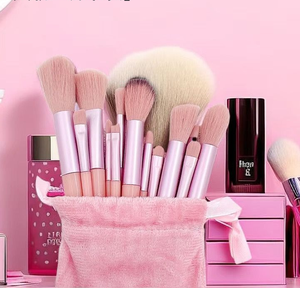 Juego de Brochas de Maquillaje Profesional de Color Sólido, Color de Moda 13, Herramienta para Sombras de Ojos y Rostro, Se Acepta Personalización - Product Image 1