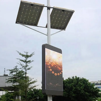 Écran d'affichage LED extérieur P3 P4 sur poteau pour publicité urbaine intelligente, signalisation routière et panneaux d'affichage