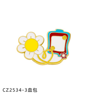Distintivo di consapevolezza della salute medica del fumetto infermiere medico regalo organo cervello di emergenza aereo medicina <span class=keywords><strong>EMT</strong></span> smalto pin - Product Image 4