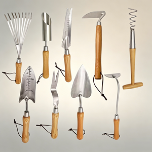 Premium100% FSC Plant Vegetable Gardening Tie Twist Sustainable Eco-friendly Gardening <b>Tools</b>, Wood Handle Garden <b>Tool</b> Digging - Product Image 1
