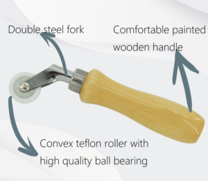 6mm PTFEシームローラー、ビニールフローリングコーナーディテールウッドハンドルローラー - Product Image 2