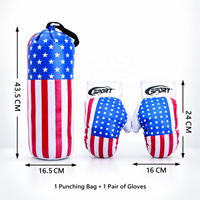 Ensemble de boxe pour enfants avec sac de frappe pour jeux récréatifs, entraînement d'introduction et pratique pour débutants