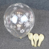 Ballons en latex imprimés flocons de neige 12 pouces, bleu, blanc, argent, pour Noël, fête d'anniversaire sur le thème de La Reine des Neiges, décoration de baby shower