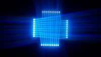 Barra de Luces Móvil LED RGBW de 10 Cabezas y 40W, DMX512, Control de Píxeles de 10 Ojos, Iluminación de Efectos para Escenarios, Eventos, KTV, DJ, Discotecas