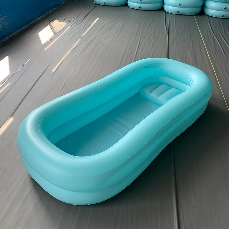 Yüksek kaliteli şişme yatak banyo katlanır plastik şişme hava tıbbi küvet yatağı şişme hasta yatağı küvet