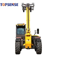 Topsense 3 tonnes 5 tonnes 7 tonnes 10 tonnes petit chargeur télescopique Mini chariot télescopique 7M 10M 14M 18M chargeur à flèche télescopique avec EPA