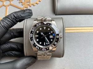 Utilisation d'acier inoxydable 904L cohérent, superluminescent, avec lunette rotative double en céramique. Montre mécanique pour homme - Product Image 4