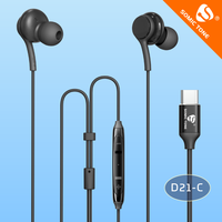 Écouteurs sportifs SOMIC TONE D21C Type-C, écouteurs AKG, 1,2 m, intra-auriculaires, étanches IPX-4, codecs AAC pour S20