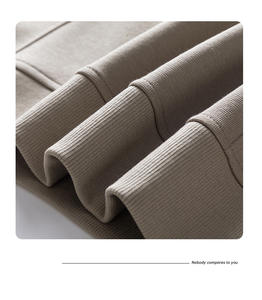 Nouveau <span class=keywords><strong>pull</strong></span> décontracté à col montant, coupe ample, anti-boulochage, avec demi-fermeture éclair et poches latérales, idéal pour le printemps et l'automne - Product Image 6