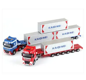 Kinderspiel zeug Freilauf Druckguss Container Modell LKW Spielzeug für Kinder Druckguss Auto