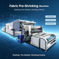 Machine automatique de prérétrécissement de tissus avec moteur pour tissus tricotés, largeur de travail 2200 mm, machine textile de prétraitement
