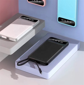 Ngân hàng điện siêu mỏng 10000 mAh ngân hàng điện siêu mỏng với xây dựng trong cáp với USB-C cắm và ngọn đuốc và Keychain - Product Image 5