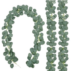 Guirnalda de Hojas de Eucalipto Artificial de 1.8m, Hojas Redondas, Decoración para Bodas, Accesorios para Fotografía en Exteriores, Decoración del Hogar - Product Image 5