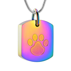 IJD8003 EDC Pet cremazione gioielli per cane/gatto porta ceneri ciondolo cremazione in acciaio inox urna funeraria ciondolo cofanetto - Product Image 5