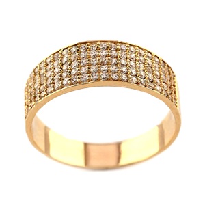 14K Solid Gold Lab Diamond Multi-Row Diamond Wide Band <b>Ring</b> Pave Set Diamond Wedding Band 1.17 Ctw 925 <b>Silver</b> <b>Statement</b> <b>Ring</b> - Product Image 3