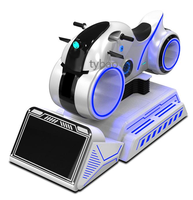 Simulateur de conduite de moto VR blanche réalité virtuelle machine de jeu de course à jetons 9D VR à bon prix