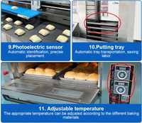 Ligne de production de croissants à haute capacité, machine commerciale de fabrication de pâte feuilletée, ligne de formage automatique de croissants