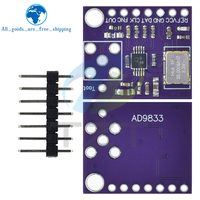 TZT AD9833 AD9833BRMZ Microprocesseur Programmable 0-12.5MHZ Module de générateur de Signal DDS carré sinusoïdal Module d'interface série