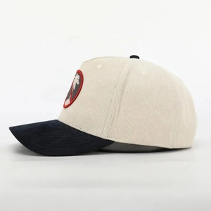 Fitted Sport Corduroy Vintage 3D Embroidered <b>Waterproof</b> Fruit Custom Plain Cotton 6 Panel Embroidery Logo Baseball <b>Cap</b> - Product Image 4