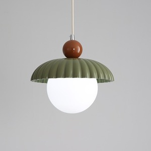 Luminaire suspendu de taille moyenne de style scandinave minimaliste moderne, style français, beige, pour couloir, entrée, éclairage de couloir - Product Image 2