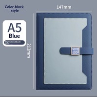 Ensemble élégant de bloc-notes, stylo et bouteille d'eau 3-en-1 avec logo personnalisé pour le bureau, coffret de bienvenue, cadeau d'entreprise
