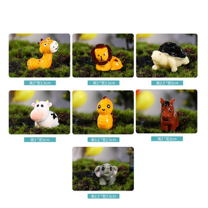 Figurines d'animaux miniatures en résine, décorations mignonnes pour la création de scènes DIY, décoration de la maison - Product Image 3