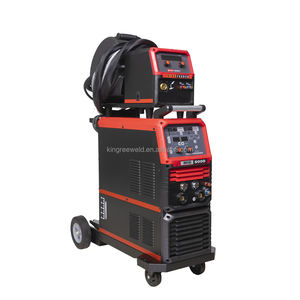 Soudeuse <span class=keywords><strong>MIG</strong></span> <span class=keywords><strong>MAG</strong></span> multifonction à impulsions haute vitesse refroidie par eau MIG500DW, version économique avec <span class=keywords><strong>chariot</strong></span> porte-bouteilles de gaz - Product Image 2