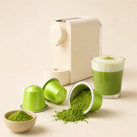 Capsules de Matcha Latte pour Supermarché, Dosettes de Thé Vert, Compatibles avec les Machines à Expresso à Dose Unique, Prix de Gros en Vrac
