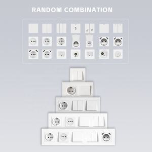 Prise téléphonique murale pour usage domestique et bureau, norme européenne, prise téléphonique simple, 86*86mm, blanc, noir, panneau PC - Product Image 6