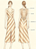 Robe de soirée pour femme, personnalisable avec logo, dos en dentelle, fente latérale, robe longue, couleur et motif de tissu personnalisés, faible MOQ, formelle, directement de l'usine