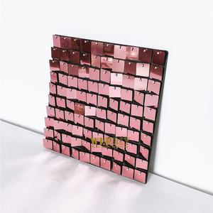 Panneau mural <span class=keywords><strong>de</strong></span> fond <span class=keywords><strong>de</strong></span> mariage à paillettes effet vent, résistant à la décoloration pendant 3-5 ans et lumineux au vent, idéal pour la porte. - Product Image 3