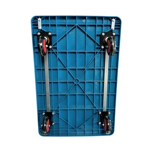 소형 공간 보관을 위한 접이식 디자인 가정용 휴대용 헤비 듀티 4 륜 금속 및 플라스틱 핸드 헬드 카트 - Product Image 6