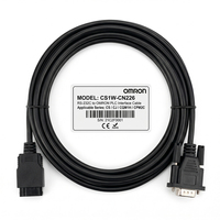 Cable de Programación PLC Original OMROM CS1W-CN226 de 2m RS232 con Contactos Chapados en Oro, Plug & Play, Certificado CE para PLC Serie CS CJ