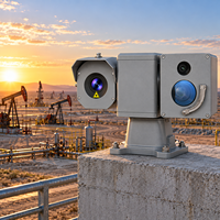 Caméra PTZ thermique longue portée pour zone de traitement, détection de mouvement, CMOS, étanche IP67, vue à 360°, couleur intégrale