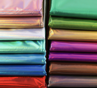 Tissu holographique écologique bio en stock RTS, imprimé feuille de néon brillante arc-en-ciel, polyester élasthanne, suède extensible occultant