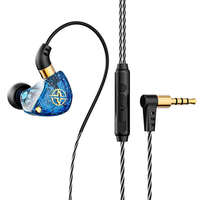 Écouteurs intra-auriculaires filaires 3,5 mm avec microphone, réduction active du bruit, cordon de 1,2 m, basses puissantes pour le gaming et la musique