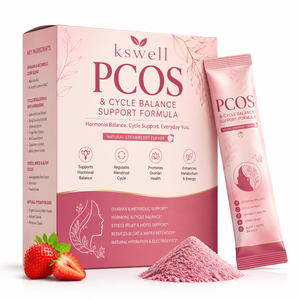 Poudre d'équilibre hormonal pour femmes OEM, Myo-inositol, NAC, CoQ10, D-chiro-inositol, complément alimentaire pour le soutien du syndrome des ovaires polykystiques (SOPK), soutien du cycle menstruel - Product Image 1