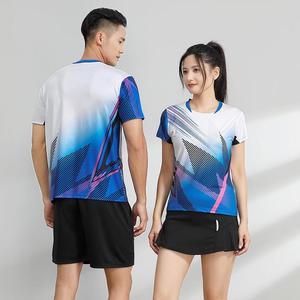 OEM Custom Heren Badminton Sport T-shirt Snel Droogend Ademend Unisex Atletiek Pickleball Tennis Shirt voor Clubactiviteiten - Product Image 2